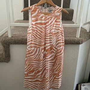 H M Zebra-like Print Dress
